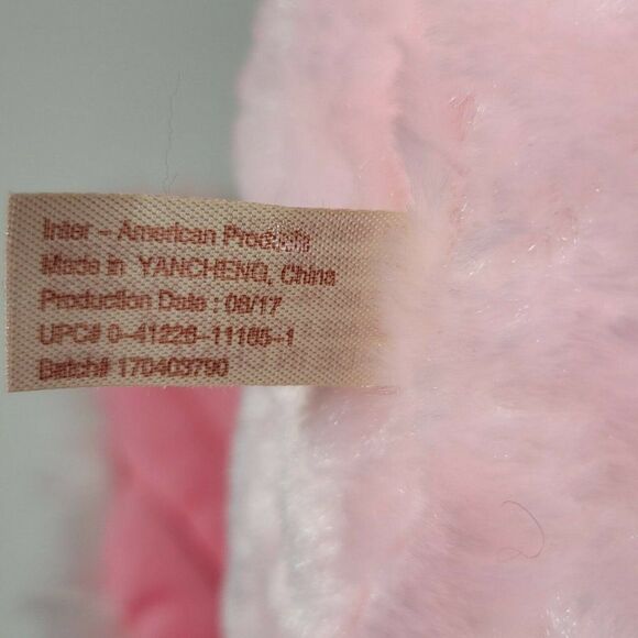 Pink Flamingo 25" Plush Stuffed Animal Sitting Shelf Chair Sitter Sparkle Wings - Picture 12 of 12